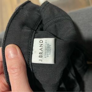 J Brand black straight leg jeans